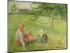 Die Gänsehirtin. 1893-Camille Pissarro-Mounted Giclee Print