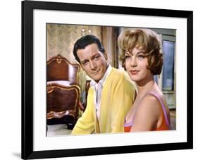 DIE HALBZARTE / EVA ou CARNET INTIME by JEUNE FILLE, 1958 DIRECTE Carlos Thompson and Romy Schneide-null-Framed Photo