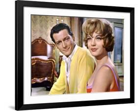 DIE HALBZARTE / EVA ou CARNET INTIME by JEUNE FILLE, 1958 DIRECTE Carlos Thompson and Romy Schneide-null-Framed Photo