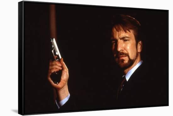 DIE HARD, 1988 directed by JOHN Mc TIERNAN Alan Rickman (photo)-null-Framed Stretched Canvas