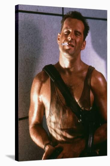 DIE HARD, 1988 directed by JOHN Mc TIERNAN Bruce Willis (photo)-null-Stretched Canvas