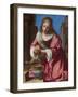 Die heilige Praxedis-Johannes Vermeer-Framed Giclee Print