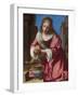 Die heilige Praxedis-Johannes Vermeer-Framed Giclee Print