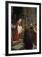 Die Hl.Elisabeth Von Ungarn Speist die Armen, 1895-Edmund Blair Leighton-Framed Giclee Print