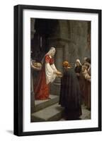 Die Hl.Elisabeth Von Ungarn Speist die Armen, 1895-Edmund Blair Leighton-Framed Giclee Print
