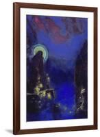 Die Hl, Jungfrau Mit Dem Heiligenschein-Odilon Redon-Framed Giclee Print