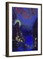 Die Hl, Jungfrau Mit Dem Heiligenschein-Odilon Redon-Framed Giclee Print