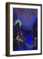 Die Hl, Jungfrau Mit Dem Heiligenschein-Odilon Redon-Framed Giclee Print