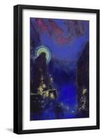 Die Hl, Jungfrau Mit Dem Heiligenschein-Odilon Redon-Framed Giclee Print