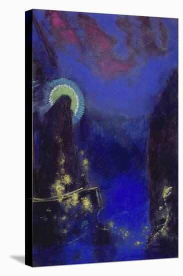 Die Hl, Jungfrau Mit Dem Heiligenschein-Odilon Redon-Stretched Canvas