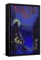 Die Hl, Jungfrau Mit Dem Heiligenschein-Odilon Redon-Framed Stretched Canvas