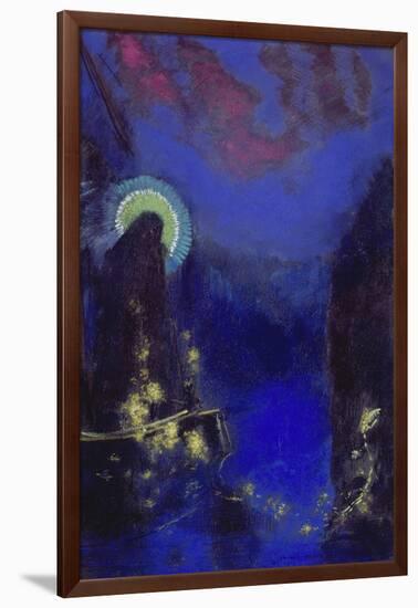 Die Hl, Jungfrau Mit Dem Heiligenschein-Odilon Redon-Framed Giclee Print