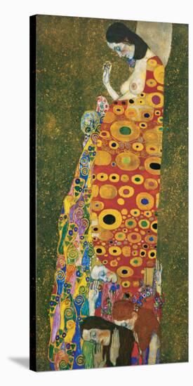 Die Hoffnung II-Gustav Klimt-Stretched Canvas