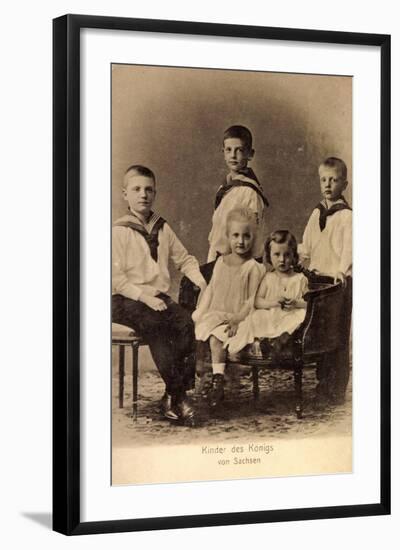 Die Kinder Des Königs Von Sachsen, Anzüge, Kleider-null-Framed Giclee Print