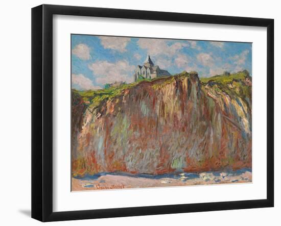 Die Kirche von Varengeville im Morgenlicht (Eglise de Varengeville, effet matinal). 1882-Claude Monet-Framed Giclee Print