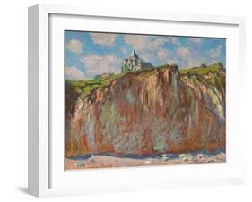 Die Kirche von Varengeville im Morgenlicht (Eglise de Varengeville, effet matinal). 1882-Claude Monet-Framed Giclee Print