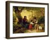 Die kleinen Beerensammler. The Little Berry Pickers. 1867-Hermann Werner-Framed Giclee Print