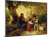 Die kleinen Beerensammler. The Little Berry Pickers. 1867-Hermann Werner-Mounted Giclee Print