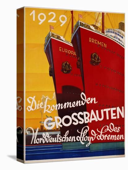 Die Kommenden Grossbauten Poster-Bernd Steiner-Stretched Canvas