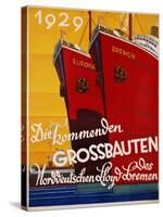 Die Kommenden Grossbauten Poster-Bernd Steiner-Stretched Canvas