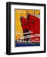 Die Kommenden Grossbauten Poster-Bernd Steiner-Framed Giclee Print