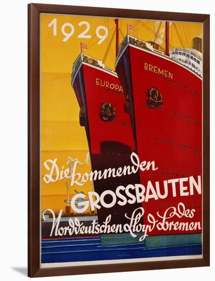 Die Kommenden Grossbauten Poster-Bernd Steiner-Framed Giclee Print