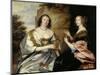 Die Ladies Morton Und Killigrew, Um 1638-Sir Anthony Van Dyck-Mounted Giclee Print