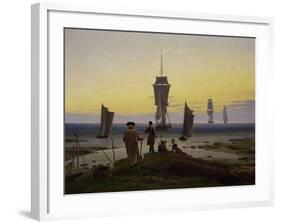 Die Lebensstufen (Strandszene in Wiek) (The Stages of Life), c.1843-Caspar David Friedrich-Framed Giclee Print