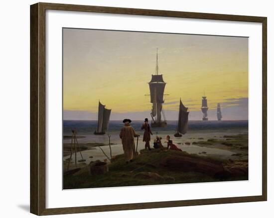 Die Lebensstufen (Strandszene in Wiek) (The Stages of Life), c.1843-Caspar David Friedrich-Framed Giclee Print