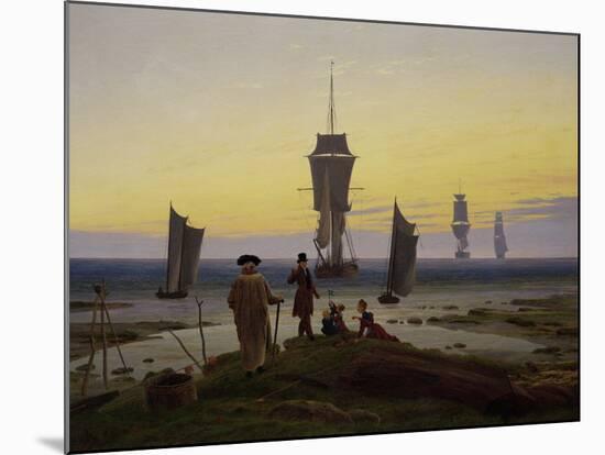 Die Lebensstufen (Strandszene in Wiek) (The Stages of Life), c.1843-Caspar David Friedrich-Mounted Giclee Print