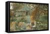 Die letzten Sonnenstrahlen. Les Dernieres Rayons. 1887-1890-Carl Larsson-Framed Stretched Canvas