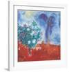 Die Liebenden Uber St Paul, c.1971-Marc Chagall-Framed Art Print