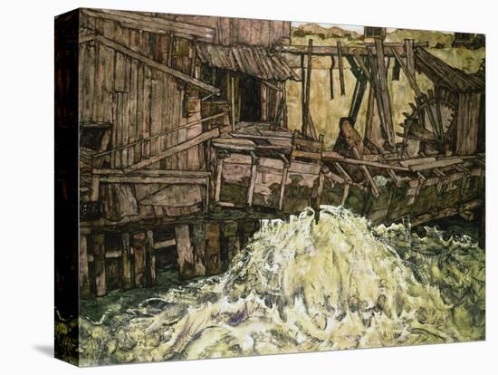 Die Muehle, 1916-Egon Schiele-Stretched Canvas