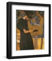 Die Musik-Gustav Klimt-Framed Premium Giclee Print