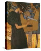 Die Musik-Gustav Klimt-Stretched Canvas