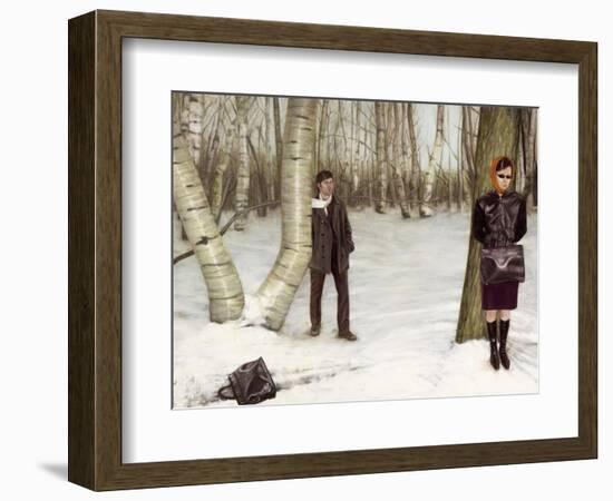 Die nacht stirbe vor der Stille, 2004-Aris Kalaizis-Framed Giclee Print