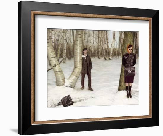 Die nacht stirbe vor der Stille, 2004-Aris Kalaizis-Framed Giclee Print