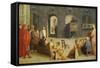 Die Predigt Des Hl, Bernardino Von Siena, 1537-Domenico Beccafumi-Framed Stretched Canvas