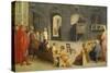 Die Predigt Des Hl, Bernardino Von Siena, 1537-Domenico Beccafumi-Stretched Canvas