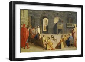 Die Predigt Des Hl, Bernardino Von Siena, 1537-Domenico Beccafumi-Framed Giclee Print