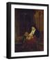 Die Prophetin Hannah Im Tempel, Samuels Gebet Abhoerend, 16(50)-Rembrandt van Rijn-Framed Giclee Print