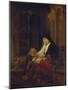 Die Prophetin Hannah Im Tempel, Samuels Gebet Abhoerend, 16(50)-Rembrandt van Rijn-Mounted Giclee Print