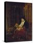 Die Prophetin Hannah Im Tempel, Samuels Gebet Abhoerend, 16(50)-Rembrandt van Rijn-Stretched Canvas