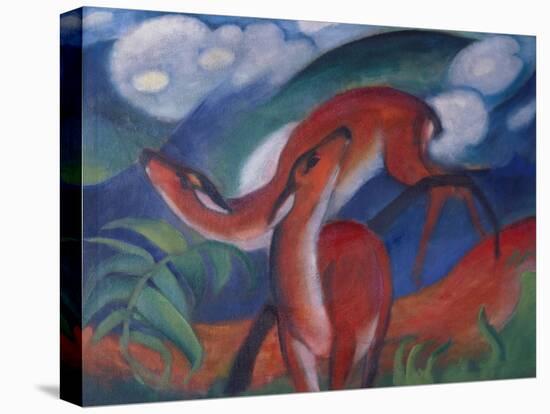 Die Roten Rehe Ii, 1912-Franz Marc-Stretched Canvas