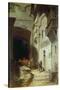 Die Scharwache-Carl Spitzweg-Stretched Canvas