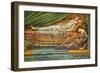 Die schlafende Prinzessin (The Sleeping Princess). Um 1886-88-Edward Burne-Jones-Framed Giclee Print