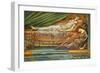 Die schlafende Prinzessin (The Sleeping Princess). Um 1886-88-Edward Burne-Jones-Framed Giclee Print