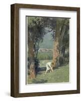 "Die Sternthaler," The Child Gathers up the Star Money Fallen from the Sky-Paul Hey-Framed Photographic Print