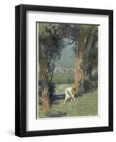 "Die Sternthaler," The Child Gathers up the Star Money Fallen from the Sky-Paul Hey-Framed Photographic Print