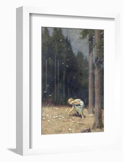 "Die Sternthaler," The Child Gathers up the Star Money-Paul Hey-Framed Photographic Print